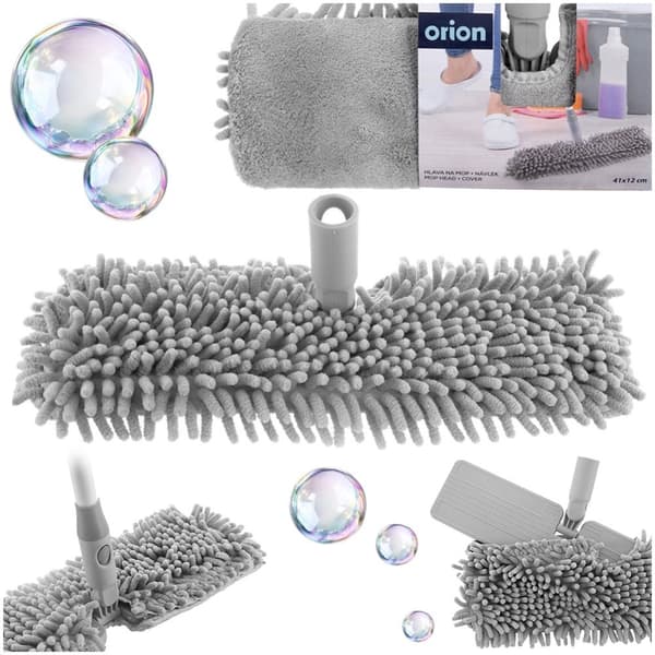 Ersättningsinsats för dubbelsidig plattmopp CLEAN SYSTEM 41x12 cm