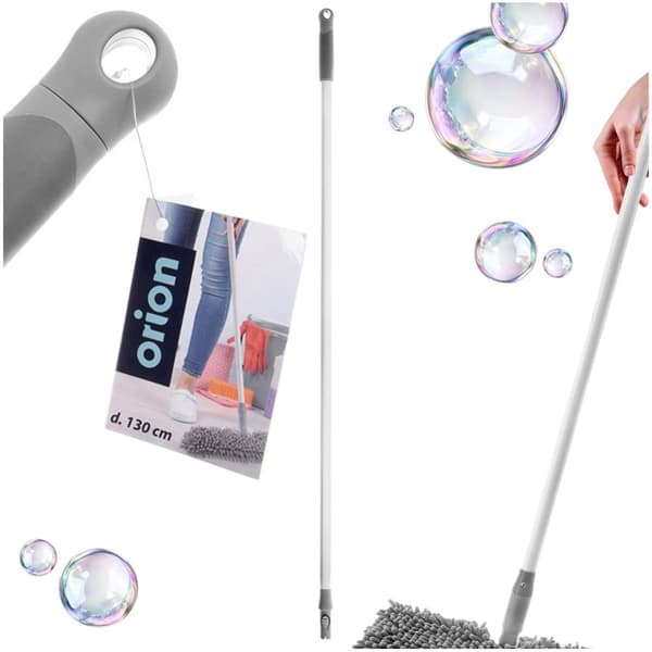 Moppe og kosteskaft stål CLEAN SYSTEM 130 cm