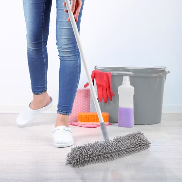 Moppe og kosteskaft stål CLEAN SYSTEM 130 cm
