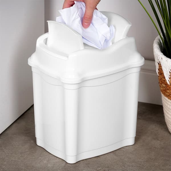 Plastsoptunna vit 5 l
