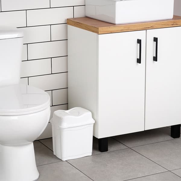 Plastsoptunna vit 5 l