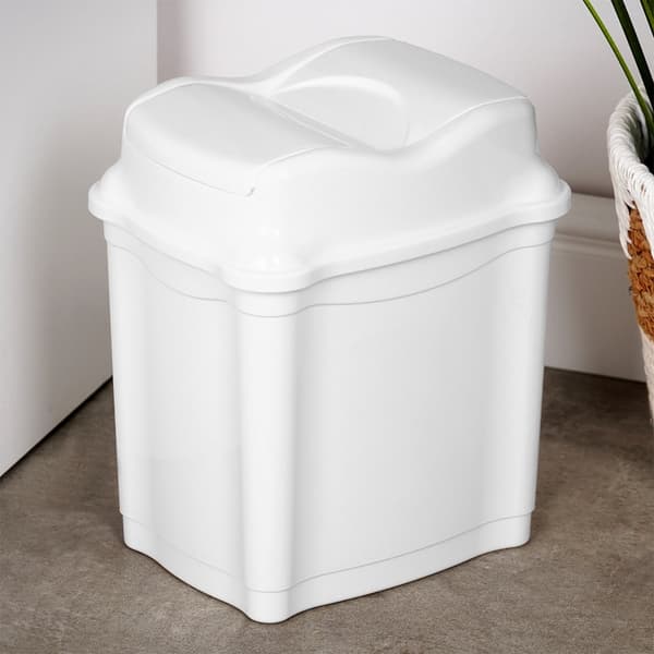 Plastsoptunna vit 5 l