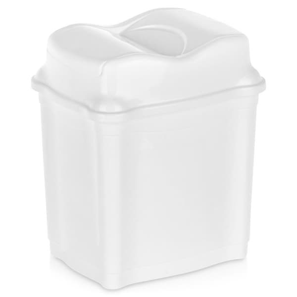 Plastsoptunna vit 5 l