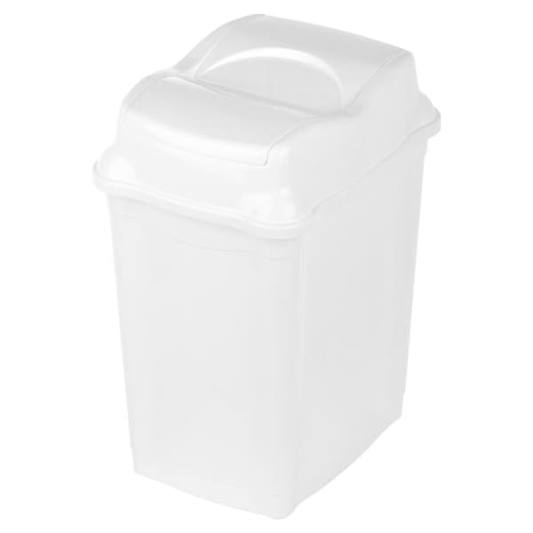 Plastaffaldsbeholder hvid 16 l