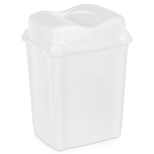 Plastsoptunna vit 16 l