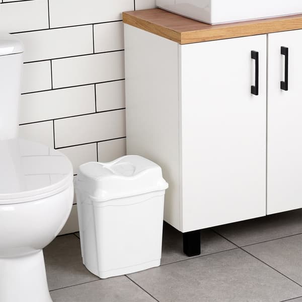 Plastsoptunna vit 9 l