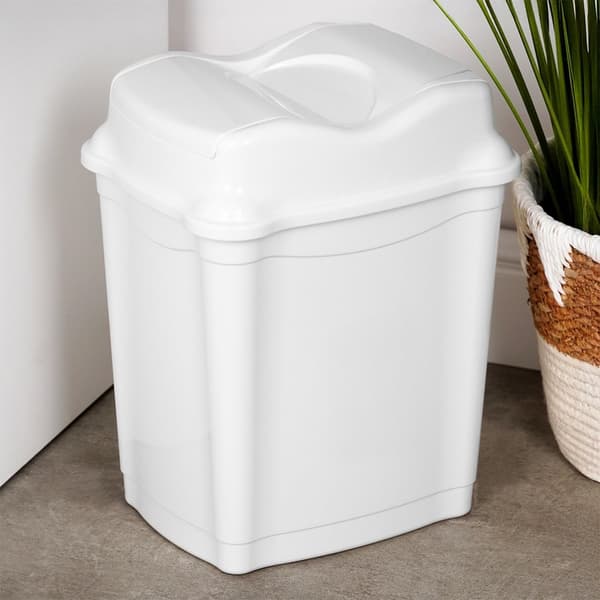 Plastsoptunna vit 9 l