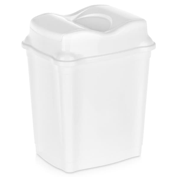 Plastsoptunna vit 9 l