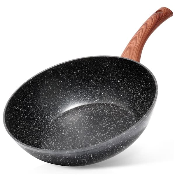 Granitt wokpanne BLACK&WOOD 28 cm