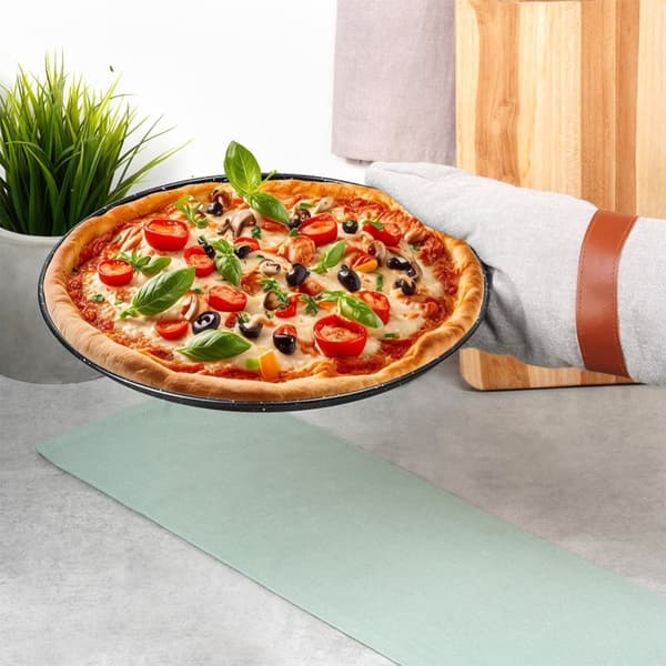 Perforerad granit pizzapanna 28 cm
