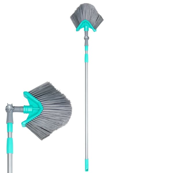 Teleskopkvast för damm och spindelväv, triangulär, 115-180 cm