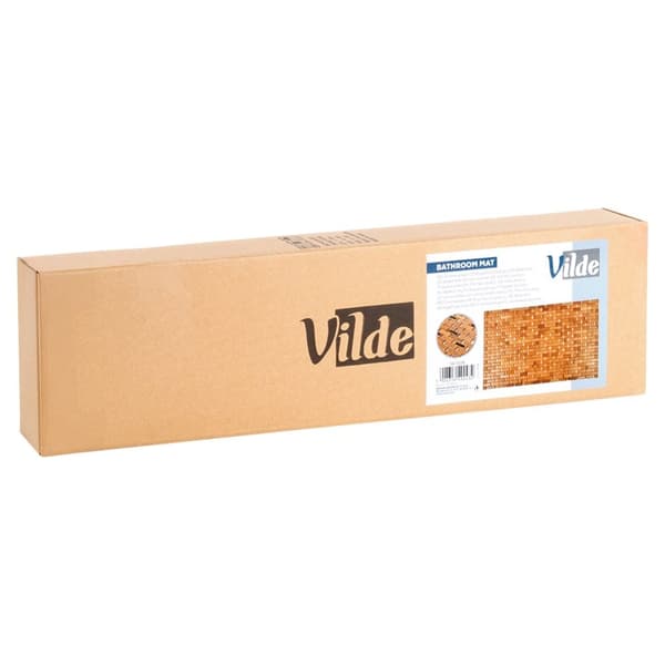 Anti-skli baderomsmatte bambus 80x50 cm
