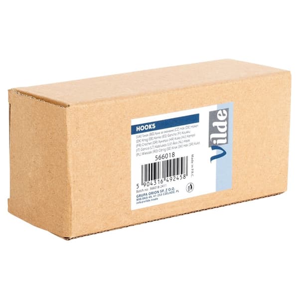 Krokhenger selvklebende tremetall sort trippel 14x3,5x5 cm