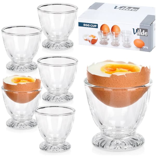 Æggeholder i glas 6 stk.