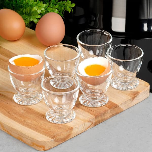 Æggeholder i glas 6 stk.
