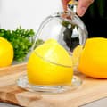 Miniatyrbillede 5 af 7: Citronbeholder af glas 9,5x9,5 cm