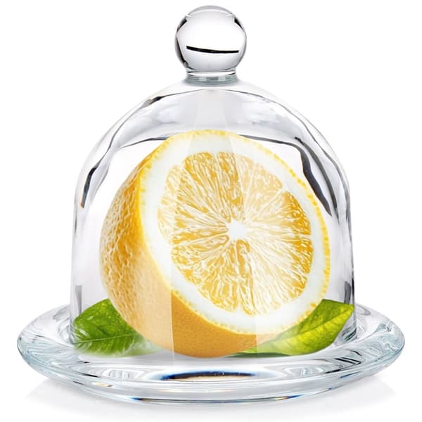 Citronbeholder af glas 9,5x9,5 cm