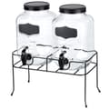 Miniatyrbillede 3 af 8: Drikkeglas med hane og stativ, sort, 2x4 l, 3 stk.