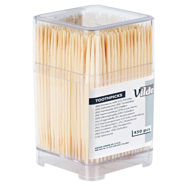 Bambus tannpirkere 6,5 cm 450 stk.