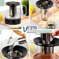 Miniatyrbilde 4 av 8: Tekanne med teinfuser, varmebestandig glass, med varmere, 1,5 l