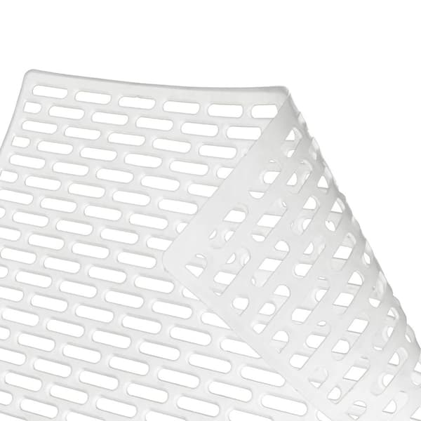 Gummi vaskematte hvit 33x28 cm