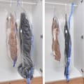 Miniatyrbillede 2 af 7: Vakuumpose til tøj, sengetøj med bøjle 70x104 cm