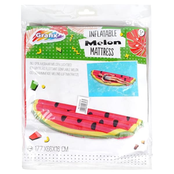 Vannmelon bademadrass 174x58x13 cm