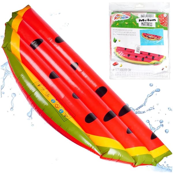 Vannmelon bademadrass 174x58x13 cm