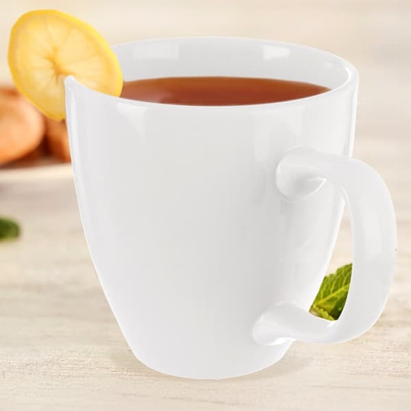 MONA hvidt porcelænskrus 400 ml