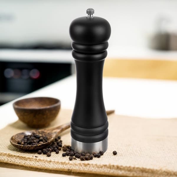Pepper og saltkvern tre sort 21,5 cm