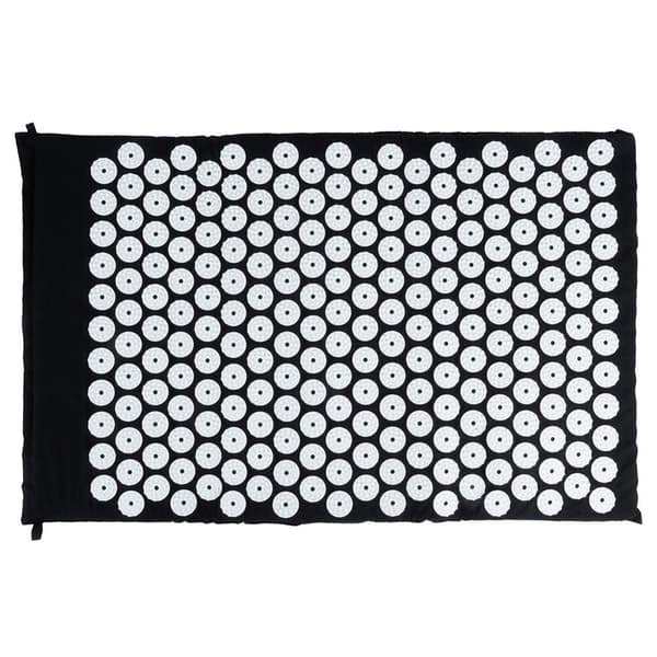Akupressur massagemåtte med pigge sort 62x40 cm