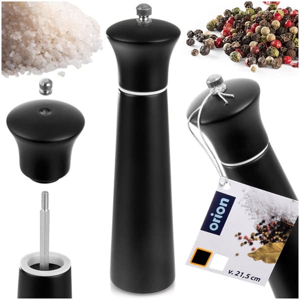 Pepper og saltkvern tre sort 21,5 cm