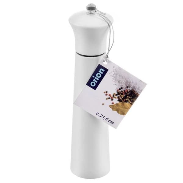 Peppar och saltkvarn trä vit 21,5 cm