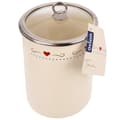 Miniatyrbilde 5 av 6: Emaljert matbeholder med glasslokk TONCA 1,9 l