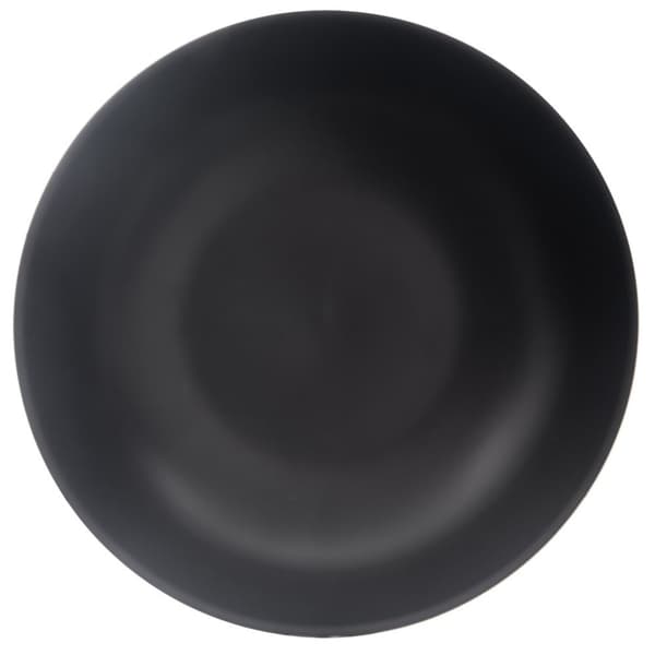 Dyb keramisk middagstallerken sort 20,5 cm, 800 ml