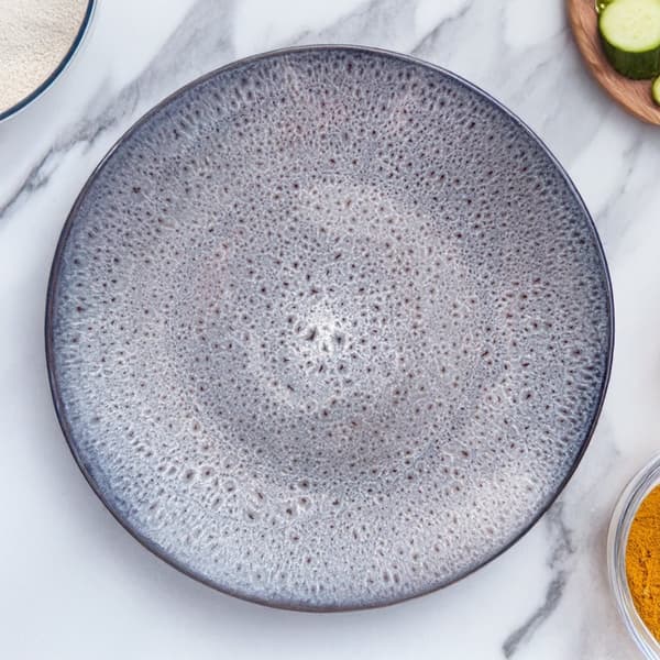 Keramisk middagstallerken lilla GLASUR 27 cm
