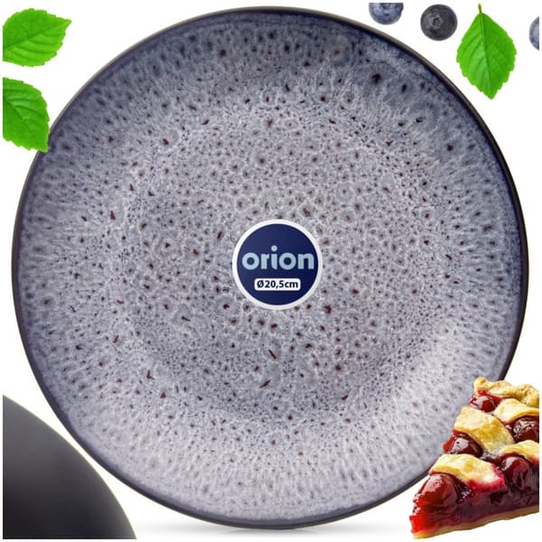 Keramisk desserttallerken lilla GLASUR 20,5 cm