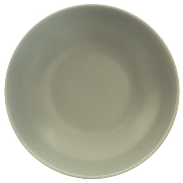 Dyp keramisk middagstallerken grønn 20,5 cm