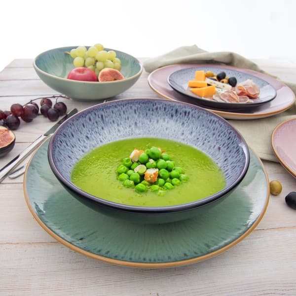 Dyp keramisk middagstallerken lilla GLAZE 20,5 cm, 900 ml