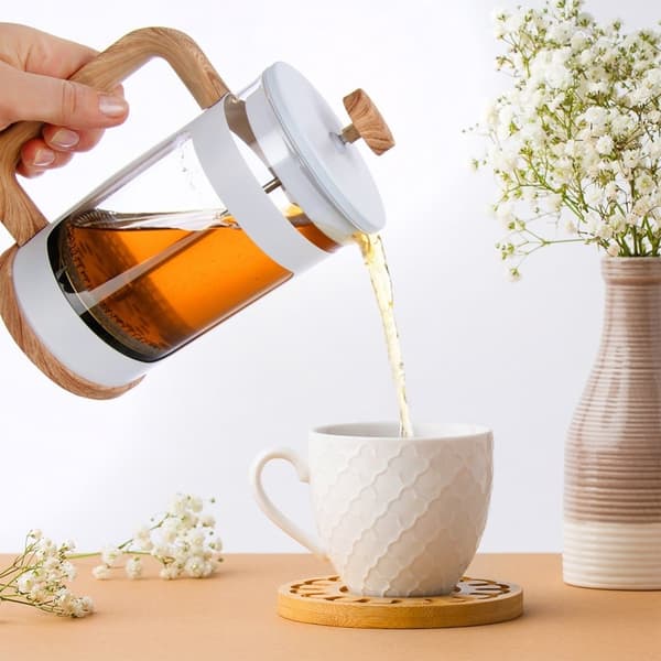 Kahvin ja teen mäntäkoneen lasi WHITELINE 400 ml