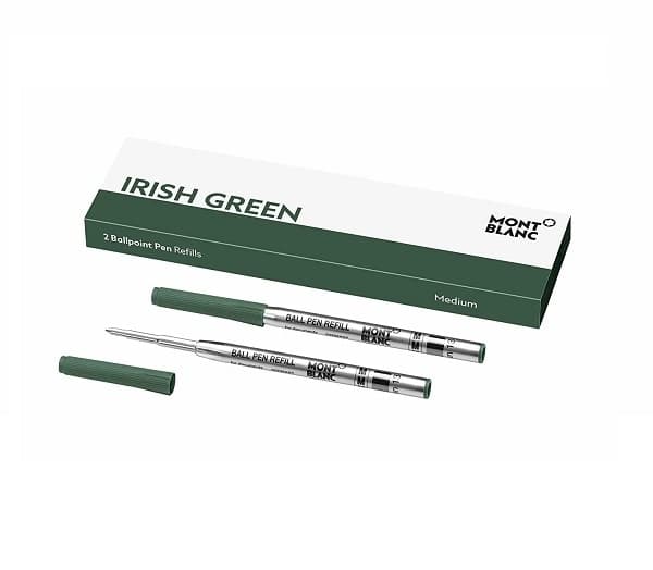 MONTBLANC Mod. IRISH GREEN - BALLPOINT PEN REFILLS - MEDIUM - 2 PCS