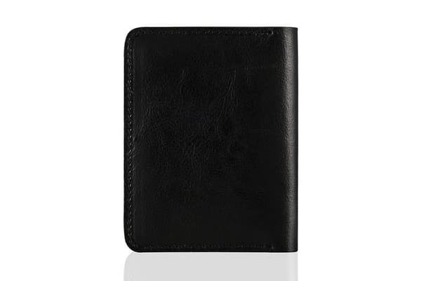 Tynn herre lommebok SOLIER SW10 SLIM BLACK