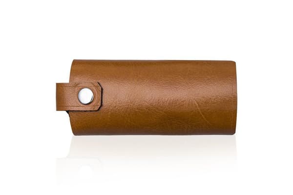 Nyckelfodral i läder SOLIER SA11 CAMEL