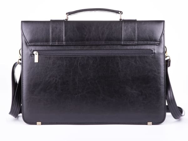 SOLIER S28 PRESTON SKULDERVESKE FOR HERRE SORT