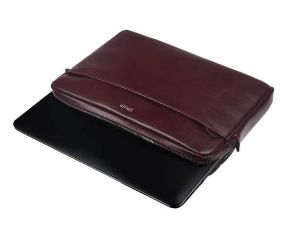 Laptopfodral i läder 15 tums Solier SA24A Burgundy