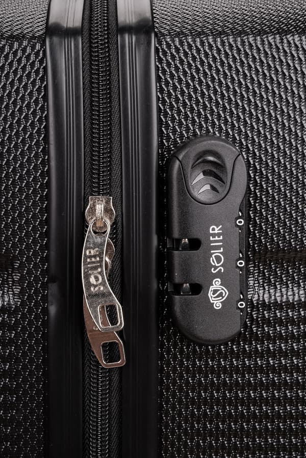 Middels hard reisekoffert ABS M 22' STL945 brun