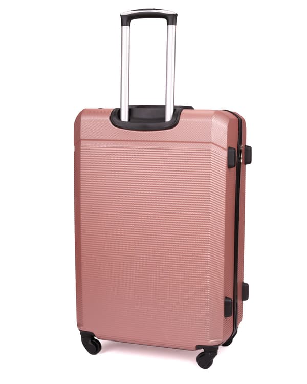 Medelhård resväska ABS M 22' STL945 rosa