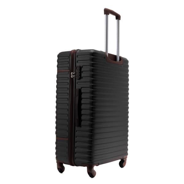 Middels hard reisekoffert ABS M 22' STL957 Sort