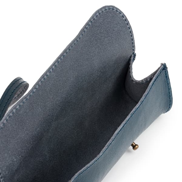 Solier SA52 Navy Blue Tied Læder Penalhus