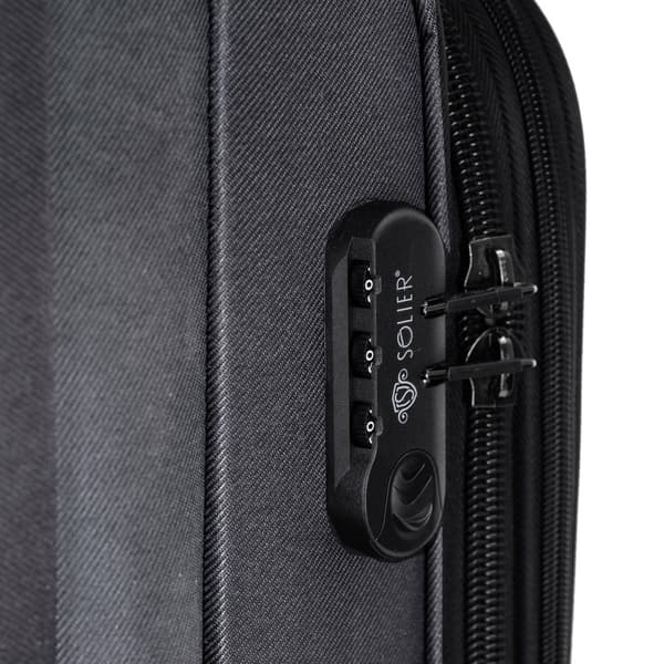 Medium mjuk resväska M 23' SOLIER SOFTFLEX 2240 svart-grön